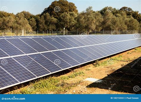 Solar panel array stock image. Image of generation, crete - 18215333