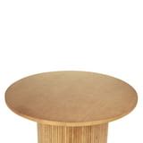 Solid Wood Coffee Table Circle Center Table Modern Farmhouse Living ...