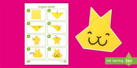 Rabbit Origami STEM Activity (Teacher-Made) - Twinkl