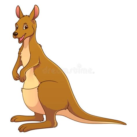 Kangaroo Cartoon Animal Illustration Color Stock Illustration - Illustration of wallaby, jump ...