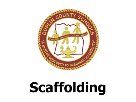 Scaffolding PowerPoint - Duplin County Schools