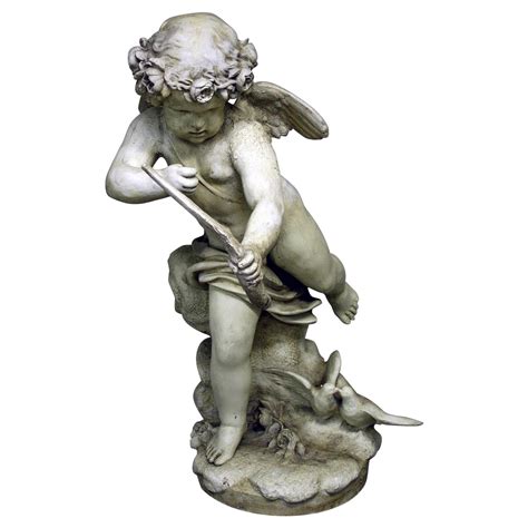 20th Century Large Plaster Cupid Statue at 1stDibs | large plaster statues, large cupid statue