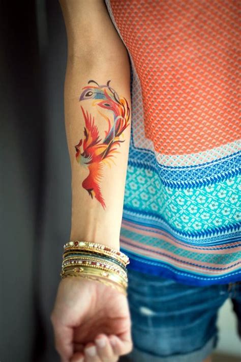 Watercolor Phoenix Tattoo at GetDrawings | Free download