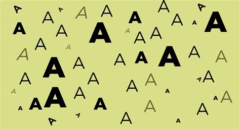 The hierarchy in typography