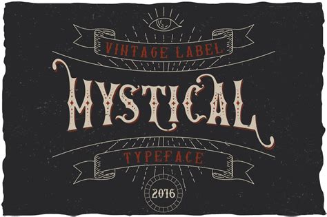 Mystic Label Typeface | Symbol Fonts ~ Creative Market