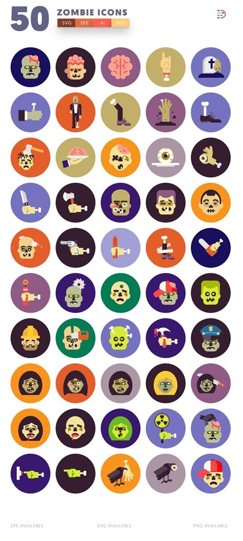 Halloween Zombie Icons , #AFFILIATE, #EPS#programs#SVG#program #Ad Zombie Clipart, Zombie Vector ...