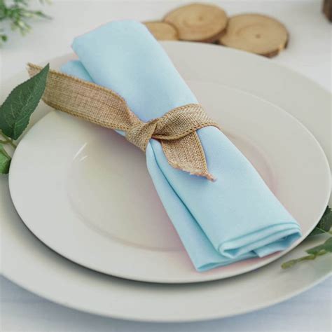 5 Pack 20x20" Blue Polyester Linen Napkins Cloth Dinner Napkins, Linen Napkins, Patriotic ...