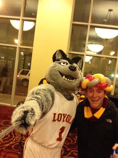 Me and the mascot from Loyola university by boeingboeing2 on DeviantArt