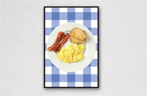 RON SWANSON Breakfast Food Poster - Etsy