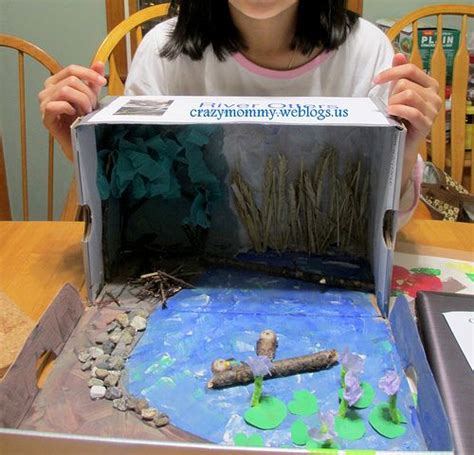 The Lazy Stay-at-Home Mommy » Kids’ craft : River Otters Diorama ...