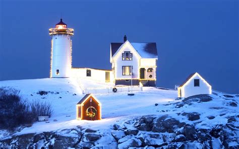 Winter Lighthouse Wallpapers - Wallpaper Cave