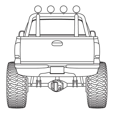 Free Truck Outline, Download Free Truck Outline png images, Free ...