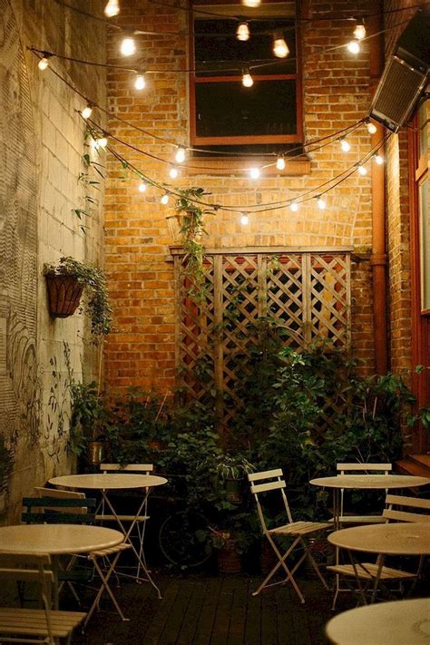 Patio Lights And Elements On Budget | Backyard cafe, Outdoor restaurant patio, Restaurant patio