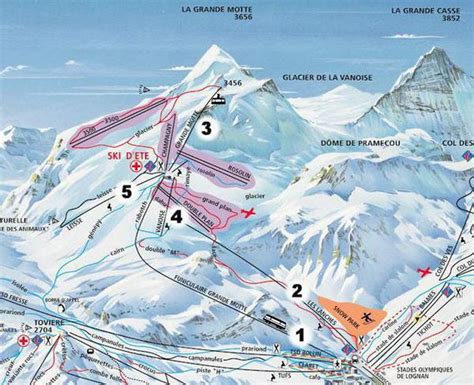 Tignes Map : Full size piste map for Val d'Isere / Tignes map — satellite images of tignes.