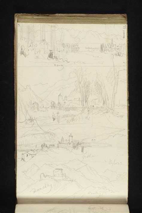 Joseph Mallord William Turner, 'Four Sketches at Vevey, Bonneville and Faucigny' 1836 (J.M.W ...