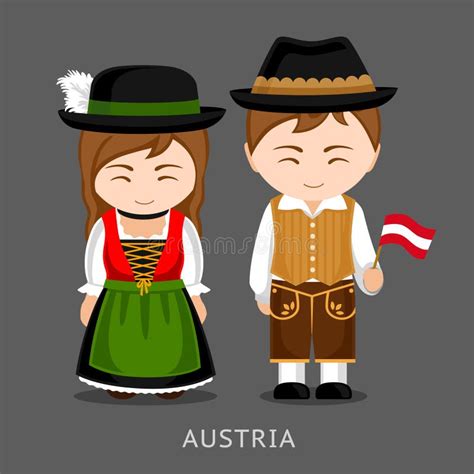 Austria People Icon Map. Stylized Vector Silhouette of Austria ...