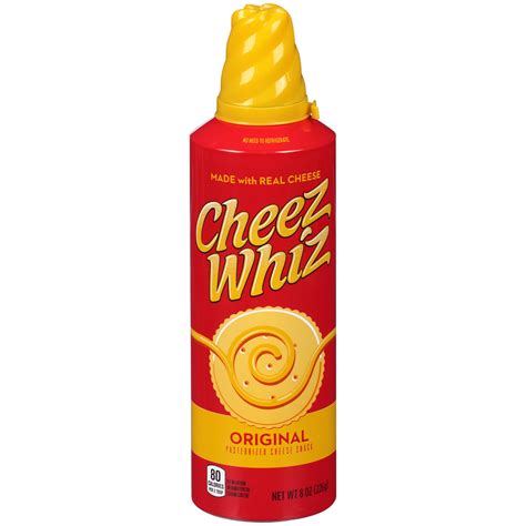 Cheez Whiz Original Cheese Snack 8 oz. Spout-Top Can - Walmart.com