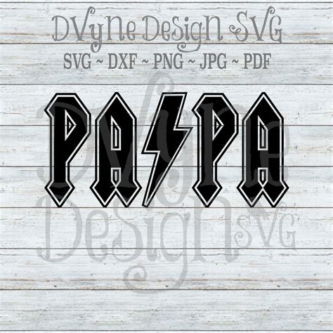 Papa SVG for Silhouette or Cricut Machine Father's Day | Etsy