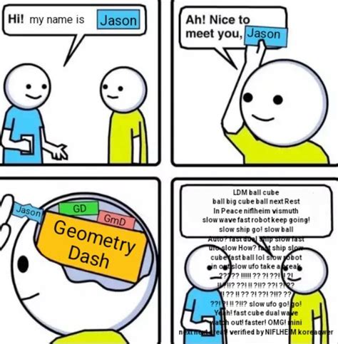 Average GD player : r/geometrydash