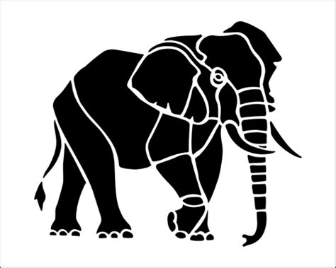 Elephant Stencil | Elephant stencil, Animal stencil, Stencils online