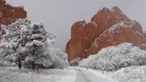 Garden of the Gods, Winter Wonderland - YouTube