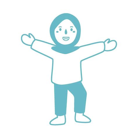 little girl showing happy expression 29257462 Vector Art at Vecteezy