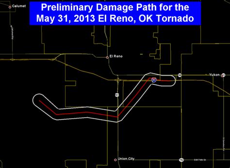 File:May 31, 2013 Preliminary El Reno, Oklahoma tornado track.png - Wikimedia Commons