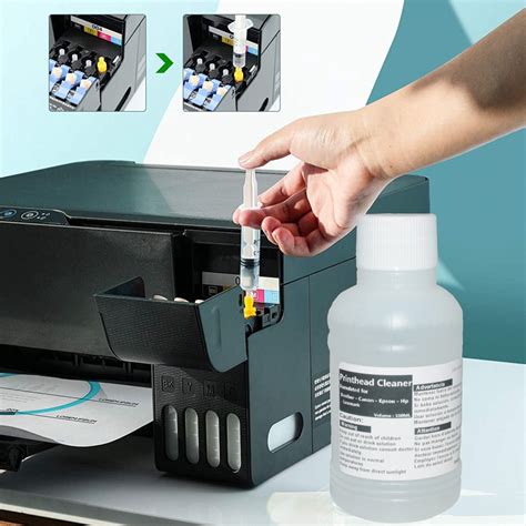 Printer Print head Cleaning Fluid for Epson 003 Ecotank Printer L3110 / L3116 / L3210 / L3250 ...