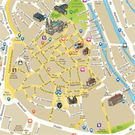 Large Chartres Maps for Free Download and Print | High-Resolution and ...