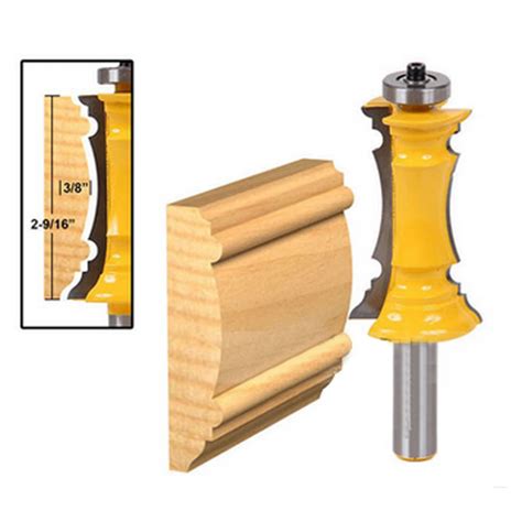 2pcs/set 1/2" Shank Router Bits Set for Woodworking DIY Tool Milling Cutter Mitered Door ...