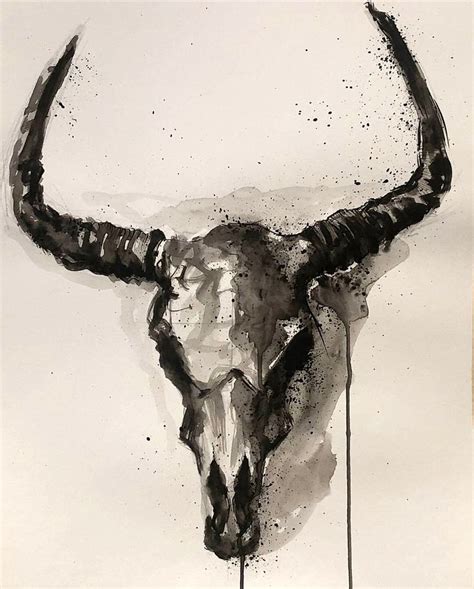 Longhorn Skull Acrylic Painting 18x24 @erinlavigne | Sale artwork, Art, Longhorn skull