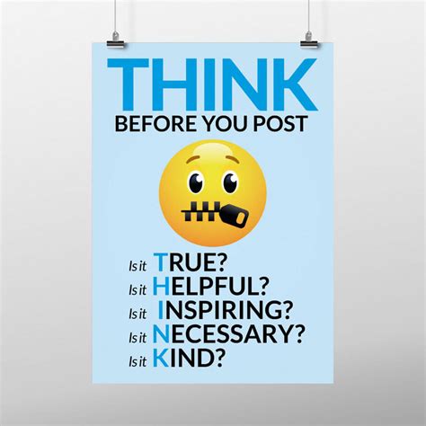 Think before you post | Just Posters