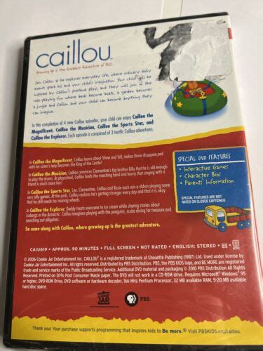 Caillou: Caillou's World Of Wonder DVD New 841887052023 | eBay