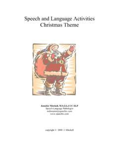 Speech and Language Activities Christmas Theme / speech-and-language ...