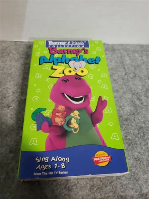 BARNEY - BARNEY'S Alphabet Zoo VHS Rare Video Tape Classic Collection £12.16 - PicClick UK