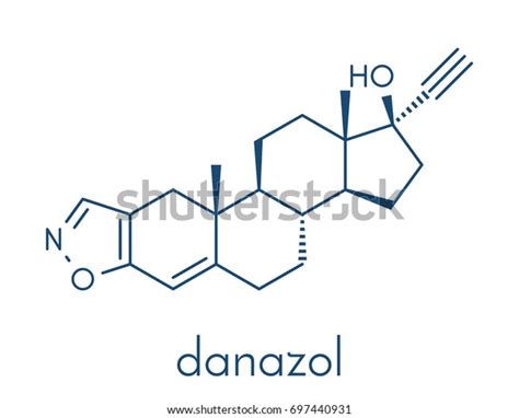 Danazol Endometriosis Drug Molecule Skeletal Formula Stock Vector (Royalty Free) 697440931 ...