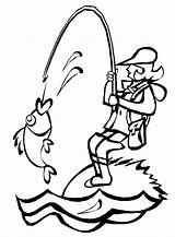 Fishing Coloring Equipment Pole Clip Pages Clipart Printable Drawing  sketch template