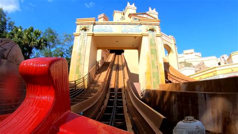 Journey to Atlantis Sea World Orlando Front Row POV - YouTube