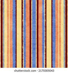 Seamless Pattern Vertical Stripes Blue Orange Stock Illustration ...