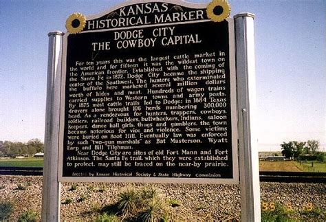 Kansas Historical Marker - Dodge City - The Cowboy Capital | Historical marker, Dodge city ...