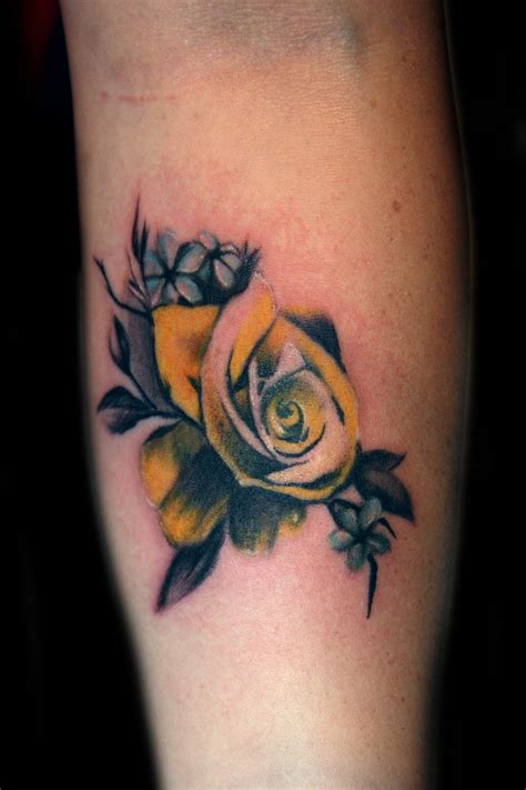 vintage yellow rose tattoo | I tattoo at Tattoo Boogaloo in … | Flickr