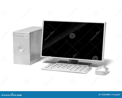 Desktop 3D icon stock illustration. Illustration of formal - 15355880