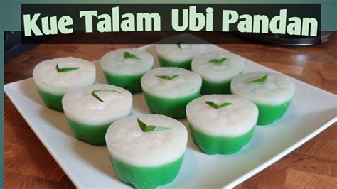 Kue Talam Ubi Pandan || Steamed Indonesian Dessert - YouTube