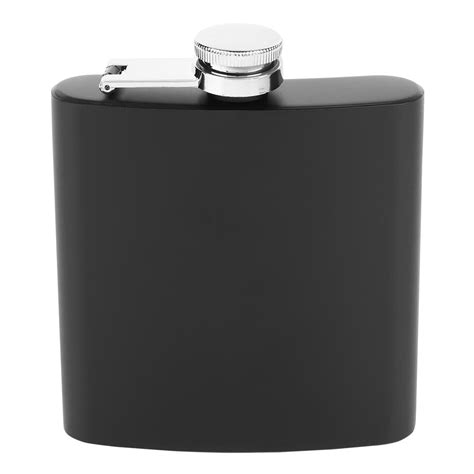 Mgaxyff Portable Flask Bottle, Whiskey Flask Bottle,Black High Quality Portable Stainless Steel ...