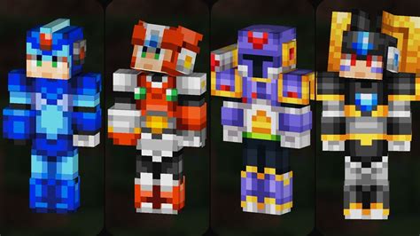 Minecraft Mega Man X DLC All Characters in Mega Man X Minecraft - YouTube