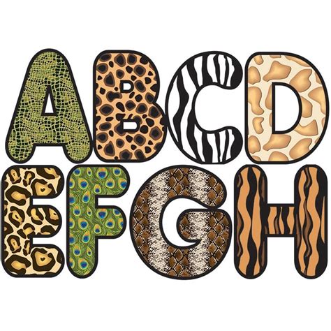 Safari Animal 2-3/4 In Designer Magnetic Letters - ASH10166 | Ashley Productions | Classroom ...