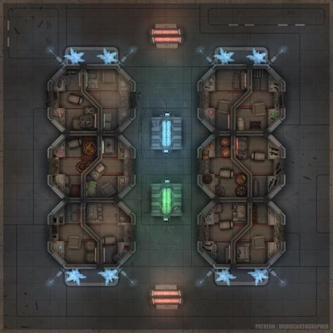 Modular Ecumenopolis - Part 1 8x[20x20] : battlemaps | Tabletop rpg maps, Dungeon maps, Fantasy town