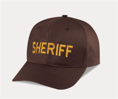 Embroidered Cap – Dark Gold / Brown – Sheriff 6761 | Uniforms Today