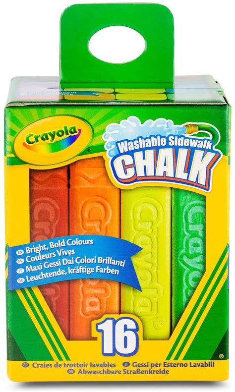 Crayola Sidewalk Chalk Washable 16 Count - Walmart.com