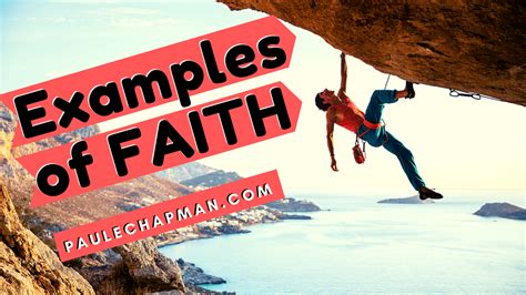 Examples of Faith (found in the Bible) | PaulEChapman.com